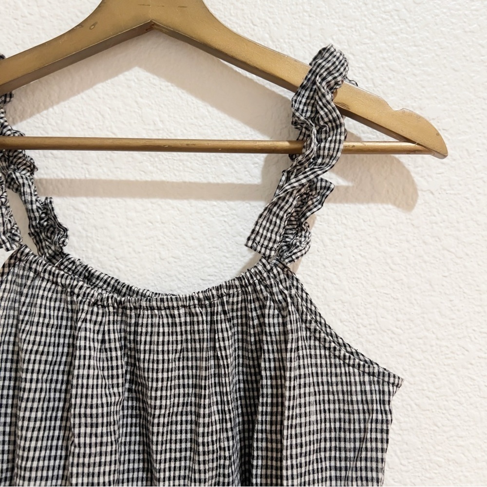 Madewell- Gingham Ruffle-Strap Cami Top - 2 - Picture 4 of 8